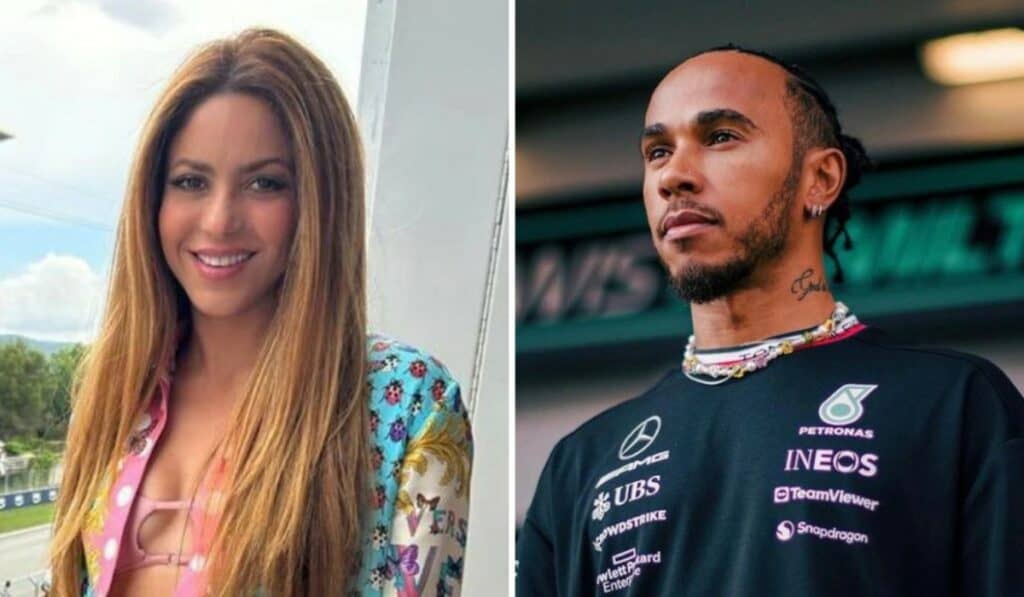 Lewis Hamilton and Shakira